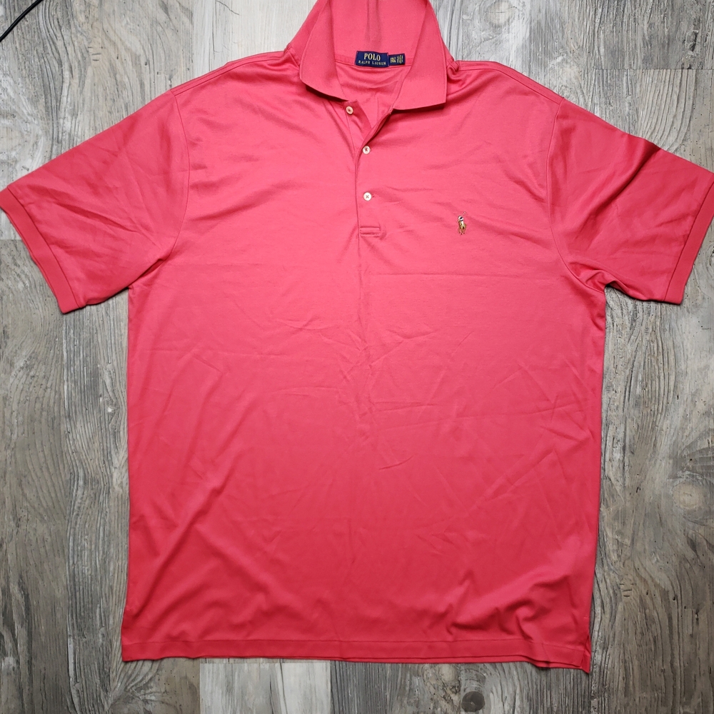 Polo by Ralph Lauren Pink Polo Shirt Classic Design